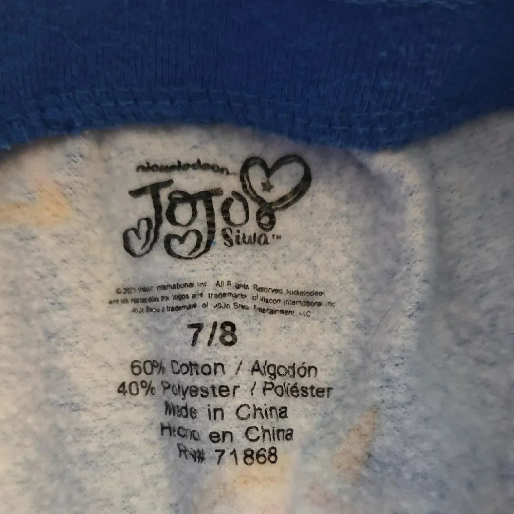 JoJo Siwa Blue Unicorn and Star Print Kids Joggers